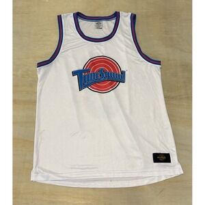 Space Jam Tune Squad Basketball Jersey Mens Size XL White Blue Red 0 Basketball